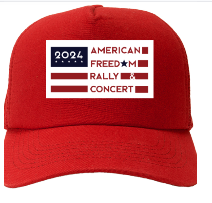 American Freedom Rally Trucker Hat Red